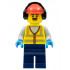 Stuntz Crew - Male, Neon Yellow Safety Vest, Dark Blue Legs, Red Construction Helmet with Black Ear Protectors / Headphones – ГРАДСКИ