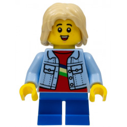 Child - Boy, Bright Light Blue Denim Jacket, Blue Short Legs, Tan Hair, Freckles – ГРАДСКИ