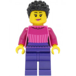 Car Driver - Female, Dark Pink Sweater, Dark Purple Legs, Black Hair – ГРАДСКИ