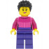 Car Driver - Female, Dark Pink Sweater, Dark Purple Legs, Black Hair – ГРАДСКИ