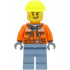 Train Worker - Male, Orange Safety Jacket, Sand Blue Legs, Neon Yellow Construction Helmet – ГРАДСКИ