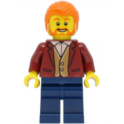 Car Driver - Male, Dark Red Suit Jacket, Dark Blue Legs, Orange Hair – ГРАДСКИ
