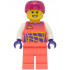 Cyclist - Male, Coral Racing Suit, Magenta Helmet – ГРАДСКИ