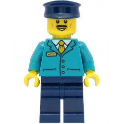Train Driver - Male, Dark Turquoise Shirt, Dark Blue Legs and Hat – ГРАДСКИ