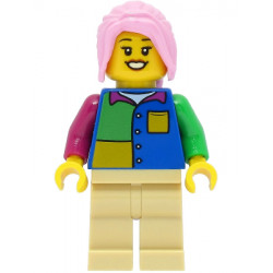 Passenger - Female, Blue Shirt, Tan Legs, Bright Pink Hair – ГРАДСКИ