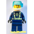 Police - City Officer Dark Blue Diving Suit with Bright Light Yellow Harness, Flippers, White Helmet and Air Tanks, Scuff Mark – ГРАДСКИ