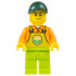 Farmer - Male, Lime Overalls over Orange Shirt, Lime Legs, Dark Green Cap – ГРАДСКИ