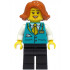 Bus Driver - Female, Dark Turquoise Vest, Black Legs, Dark Orange Hair – ГРАДСКИ