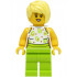 Sandwich Shop Customer - Female, White Top, Lime Legs, Bright Light Yellow Hair – ГРАДСКИ