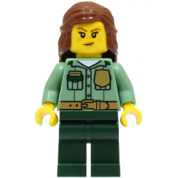 Park Ranger - Female, Sand Green Shirt, Dark Green Legs, Reddish Brown Hair – ГРАДСКИ