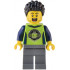 Gaming Tournament Announcer - Male, Lime T-Shirt with Gaming Logo, Dark Bluish Gray Legs, Black Hair – ГРАДСКИ