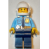Police - City Shirt with Dark Blue Tie and Gold Badge, Dark Tan Belt with Radio, Dark Blue Legs, White Helmet, Sideburns – ГРАДСКИ