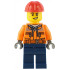Construction Worker - Male, Orange Safety Jacket, Reflective Stripe, Sand Blue Hoodie, Dark Blue Legs, Red Construction Helmet – ГРАДСКИ