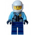 Police - City Motorcyclist Female, Safety Vest with Police Badge, Dark Blue Legs, White Helmet, Trans-Clear Visor – ГРАДСКИ