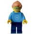 Police - City Officer in Training Female, Medium Blue Shirt with Badge, Dark Blue Legs, Nougat Hair, Glasses – ГРАДСКИ