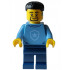 Police - City Officer in Training Male, Medium Blue Shirt with Badge, Dark Blue Legs, Black Short Hair, Beard, Hearing Aid – ГРАДСКИ