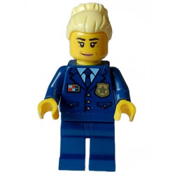 Police - City Chief Female, Dark Blue Jacket and Legs, Bright Light Yellow Hair, Smile – ГРАДСКИ