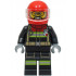 Fire - Male, Black Jacket and Legs with Reflective Stripes and Red Collar, Red Helmet, Trans-Clear Visor – ГРАДСКИ