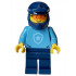 Police - City Officer, Medium Blue Shirt with Badge, Dark Blue Legs, Dark Blue Dirt Bike Helmet, Safety Glasses – ГРАДСКИ
