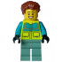 Paramedic - Male, Dark Turquoise and Neon Yellow Safety Vest, Sand Green Legs, Reddish Brown Hair, Open Mouth Smile – ГРАДСКИ