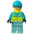 Paramedic - Female, Dark Turquoise and Neon Yellow Safety Vest, Sand Green Legs, Dark Turquoise Cap with Black Ponytail Hair, Safety Glasses – ГРАДСКИ