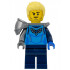 Stuntz Driver - Male, Dark Azure Racing Shirt with Silver Wings Logo, Dark Blue Legs, Flat Silver Shoulder Armor, Bright Light Yellow Spiked Hair Swept Up, Stubble – ГРАДСКИ