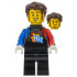 Rocket Racer - Stuntz Driver, Black Jumpsuit with Blue and Red Arms, Dark Brown Hair – ГРАДСКИ