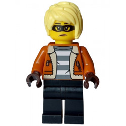 Police - City Bandit Crook Female, Dark Orange Jacket, Black Legs, Bright Light Yellow Hair – ГРАДСКИ