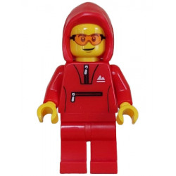 Mountain Bike Cyclist - Male, Red Tracksuit / Hoodie, Safety Glasses – ГРАДСКИ