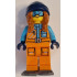 Arctic Explorer - Female, Orange Jacket, Dark Orange Braids with Dark Blue Beanie, Medium Azure Goggles, Dark Bluish Gray Snowshoes – ГРАДСКИ