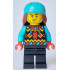 Snowboarder - Male, Geometric Jacket, Black Legs, Medium Azure Sports Helmet, Reddish Brown Long Hair – ГРАДСКИ