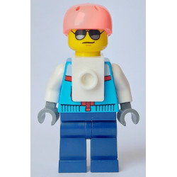 Rock Climber - Male, Dark Azure Jacket, Dark Blue Legs, Coral Sports Helmet, Sunglasses – ГРАДСКИ
