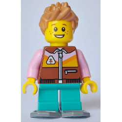 Boy - Reddish Brown Jacket, Dark Turqouise Short Legs, Medium Nougat Hair, Snowshoes – ГРАДСКИ