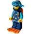 Arctic Explorer Diver - Female, Dark Blue Diving Suit and Helmet, Orange Air Tanks and Flippers, Trans-Light Blue Diver Mask – ГРАДСКИ