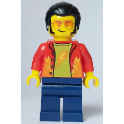 Noodle Vendor - Male, Red Shirt, Dark Blue Legs, Black Hair, Sunglasses – ГРАДСКИ
