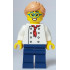 Pizza Chef - Female, White Torso with 8 Buttons, Dark Blue Legs, Nougat Hair, Glasses – ГРАДСКИ