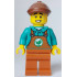 Sanitary Engineer - Male, Dark Turquoise Top, Dark Orange Overalls and Legs, Reddish Brown Flat Cap – ГРАДСКИ