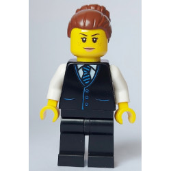 Hotel Receptionist - Female, Black Jacket with Tie, Black Legs, Reddish Brown Hair – ГРАДСКИ