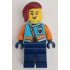 Arctic Explorer - Female, Medium Azure Jacket, Name Badge, Dark Red Hair – ГРАДСКИ