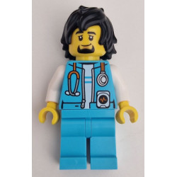 Arctic Explorer - Male, Stethoscope, Medium Azure Legs, Black Hair – ГРАДСКИ