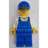 Car Cleaner - Male, Blue Overalls over V-Neck Shirt, Blue Legs, Blue Cap, Glasses, Stubble – ГРАДСКИ
