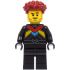 Race Car Driver - Male, Black Racing Suit with Red, Dark Azure and Bright Light Orange Stripes, Dark Red Hair – ГРАДСКИ