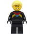 Monster Truck Driver - Female, Black Racing Suit with Red, Dark Azure and Bright Light Orange Stripes, Bright Light Yellow Hair – ГРАДСКИ
