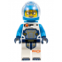 Astronaut - Female, White Spacesuit with Dark Azure Arms, Dark Azure Helmet, Trans-Clear Visor, Dark Azure Jet Pack, Glasses – ГРАДСКИ