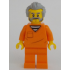 Police - City Jail Prisoner Male, Orange Prison Jumpsuit, Light Bluish Gray Hair, Beard and Sideburns – ГРАДСКИ
