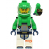 Astronaut - Male, White Spacesuit with Bright Green Arms, Bright Green Helmet, Trans-Clear Visor, Bright Green Harness with Solar Panel, Goatee – ГРАДСКИ