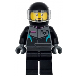 Race Car Driver - Male, Racing Suit with Hawk Head Logo, Black Legs, Black Helmet, Trans-Clear Visor, Goatee – ГРАДСКИ