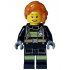 Fire - Female, Black Jacket and Legs with Reflective Stripes, Dark Orange Hair Wavy, Loose Braid – ГРАДСКИ