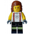Fire - Female, White Shirt with Suspenders, Legs with Reflective Stripes, Reddish Brown Hair with Braid – ГРАДСКИ