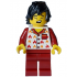 Fire - Male, White Jacket with Flames, Dark Red Legs, Black Tousled Hair – ГРАДСКИ